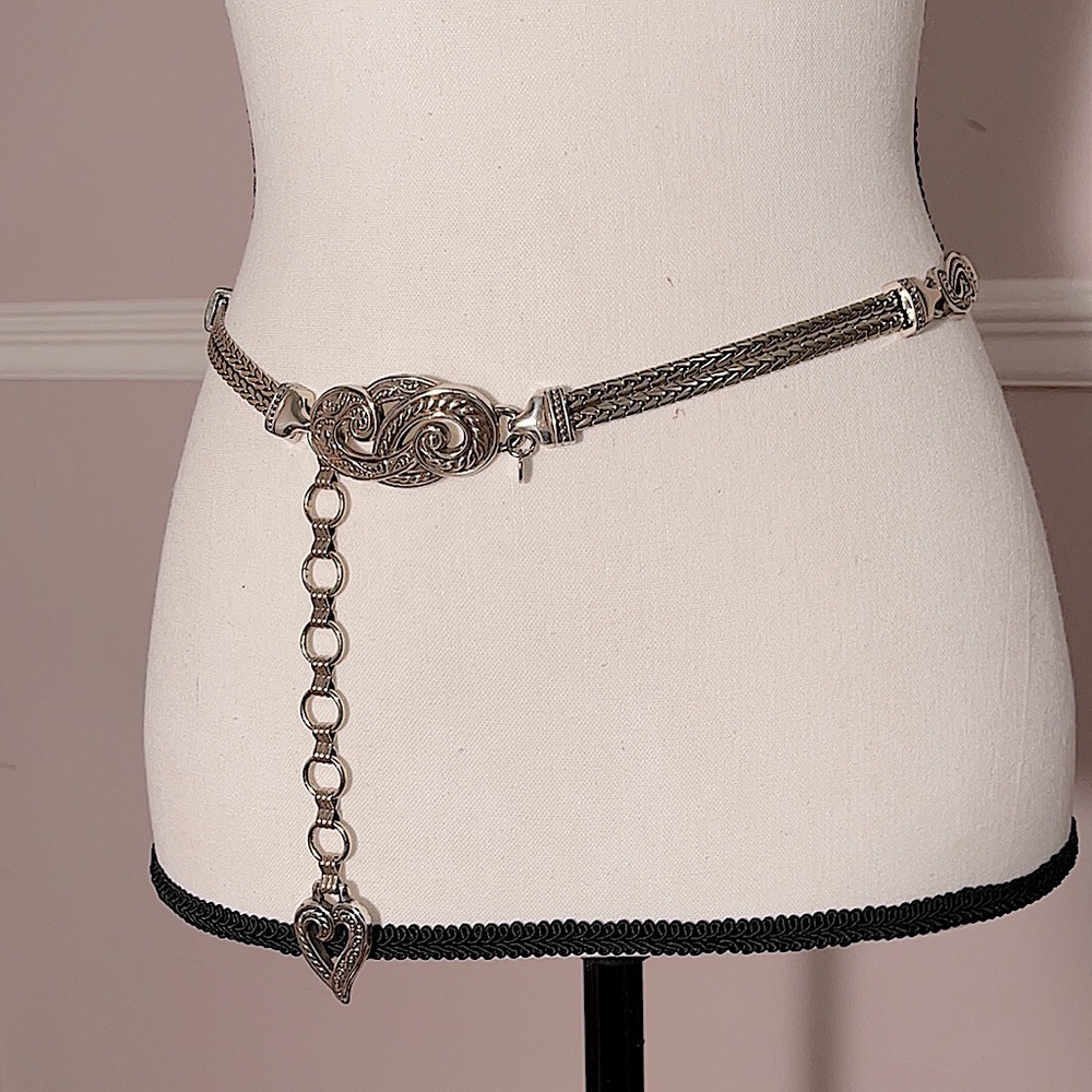 Brighton Bali Hai Silver Chain Belt
